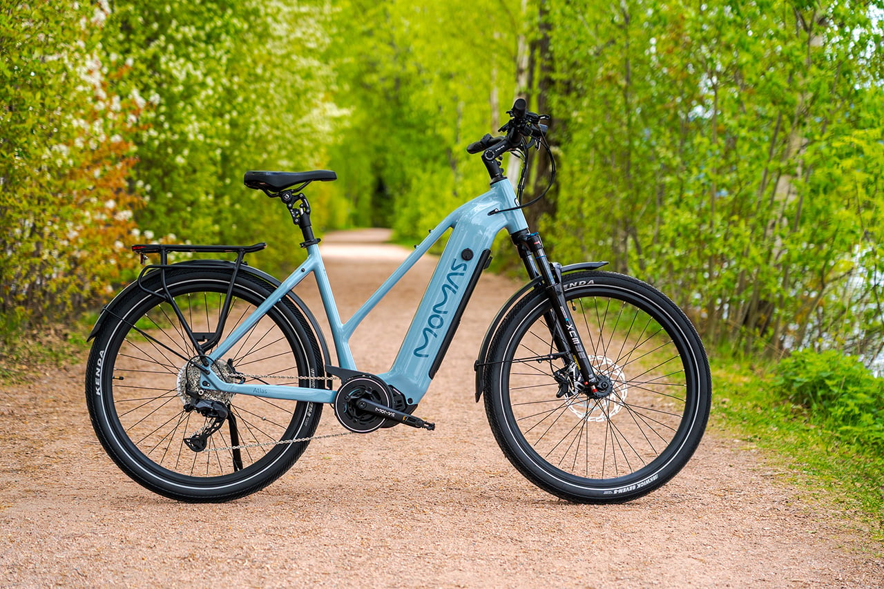Momas Atlas elsykkel med Bafang M430 motor og Bluetooth-display