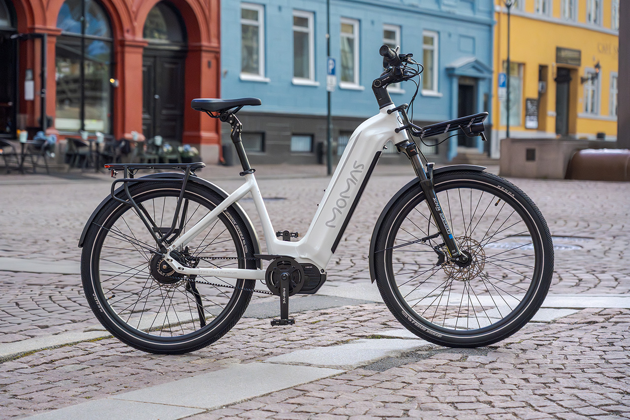 Momas Eywa Ultra Premium elsykkel med beltedrift og høy komfort