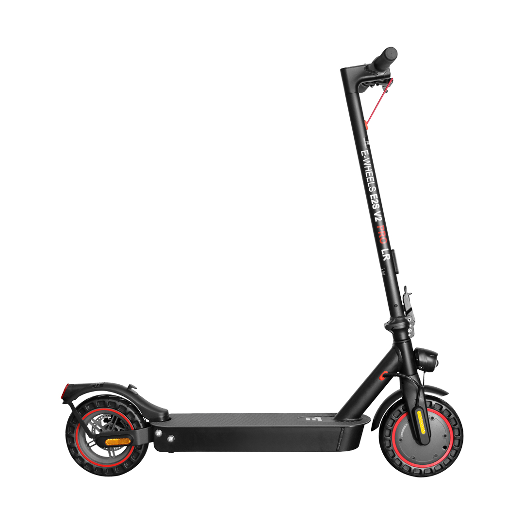E-Wheels E2S V2 PRO Long Range+ med Punkteringsfrie dekk - Testvinnende el-sparkesykkel med lang rekkevidde.- Gratis frakt