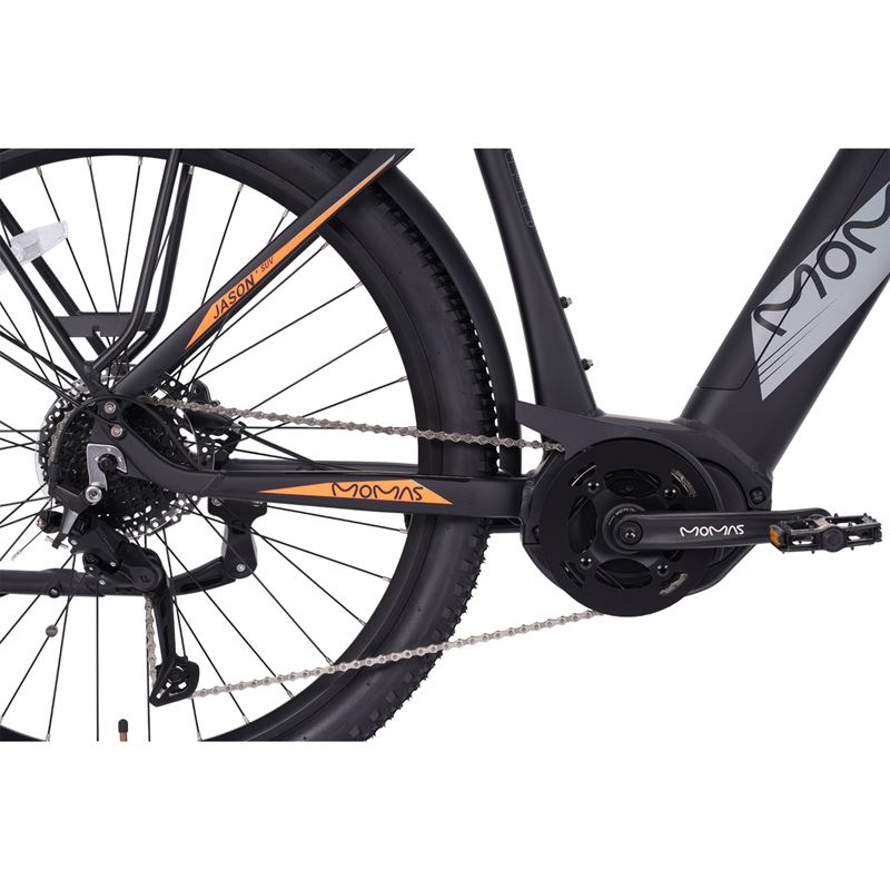 Momas Jason+ SUV 2026 - Svart - M (630Wh EN50604 batteri, Digiwise display)