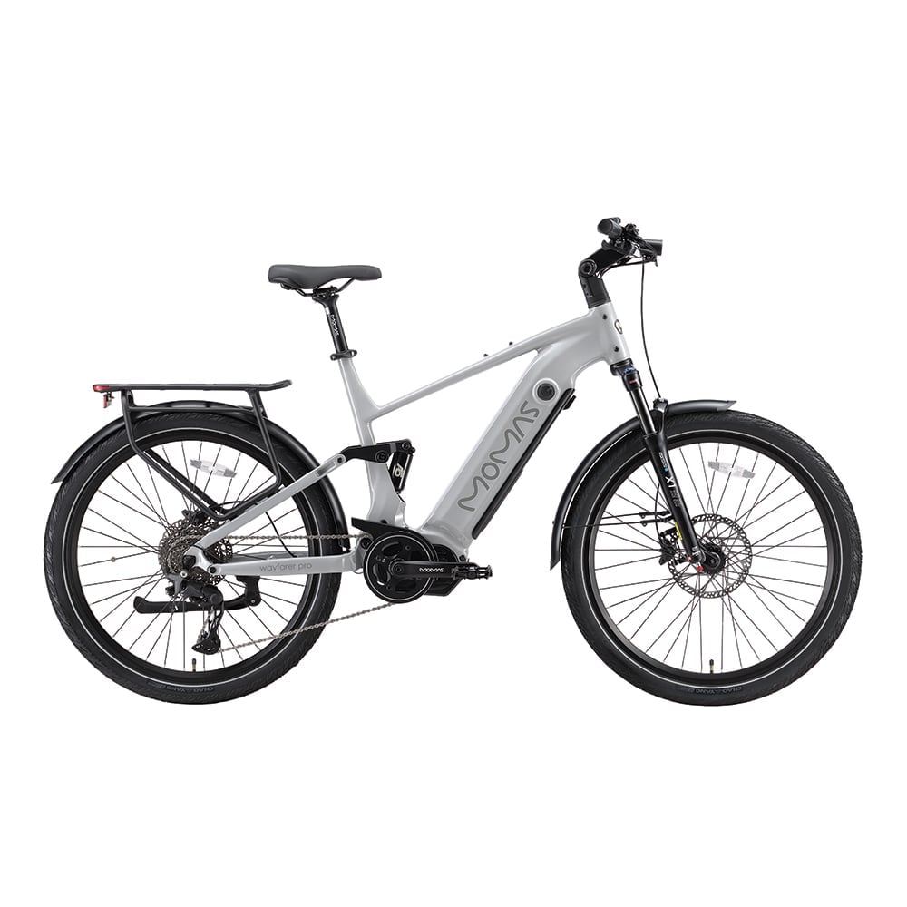 Momas Wayfarer Pro - Fulldempet elsykkel med 960 Wh batteri og Momentsensor motor – 115 Nm